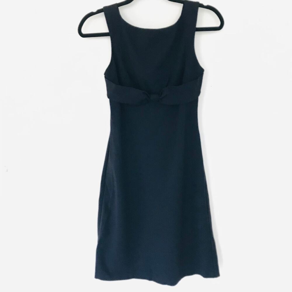 Diane von Furstenberg  Little Black Dress Bow Accent Sleeveless Women's Size 6